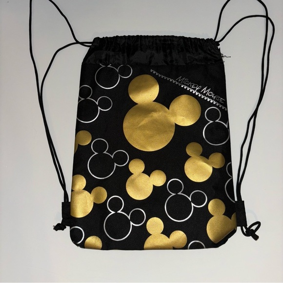 Disney Handbags - Disney Mickey Mouse Drawstring Bag Backpack String Pouch Sling Cinch Tote Bag